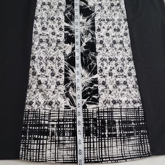 Style&Co Black & White Studded Neckline Maxi Dress MEDIUM - Picture 10 of 13